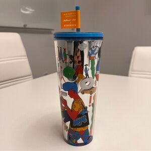 BRAND NEW STARBUCKS X MARCOS CHIN NYC COLLABORATION 24oz TUMBLER LIMITED ED. 🍎 🗽